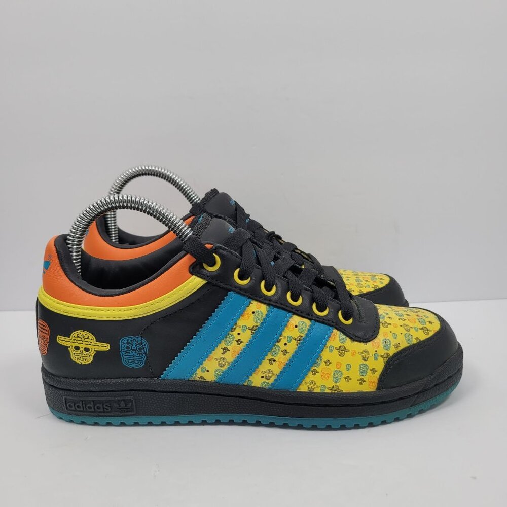 Adidas Top Ten Low Day of the Dead Kids Multicolor Sneakers 075742 US Size 4.5